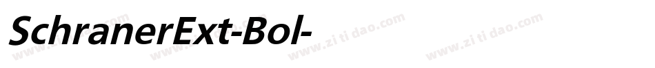 SchranerExt-Bol字体转换