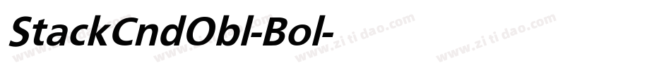 StackCndObl-Bol字体转换