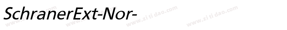 SchranerExt-Nor字体转换