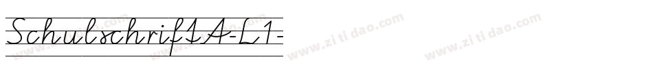 SchulschriftA-L1字体转换