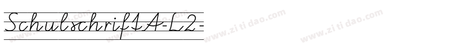 SchulschriftA-L2字体转换