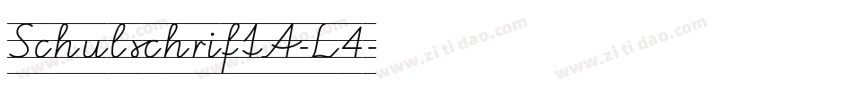 SchulschriftA-L4字体转换