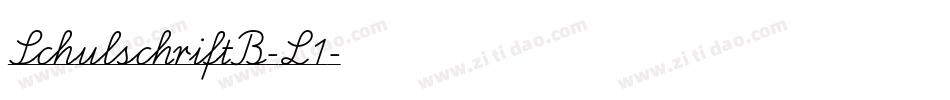SchulschriftB-L1字体转换