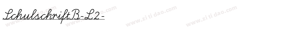 SchulschriftB-L2字体转换