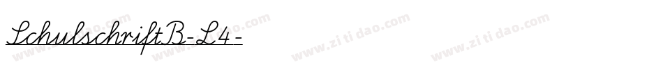 SchulschriftB-L4字体转换