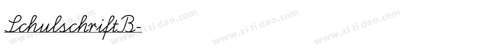SchulschriftB字体转换