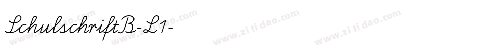 SchulschriftB-L1字体转换