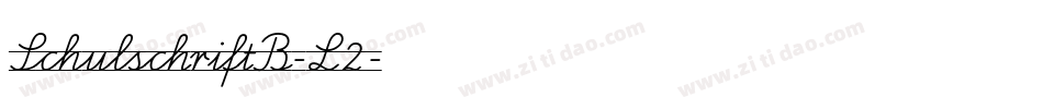 SchulschriftB-L2字体转换