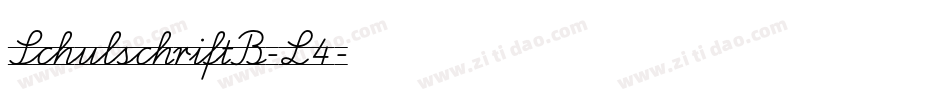 SchulschriftB-L4字体转换