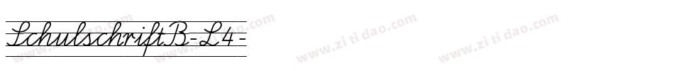 SchulschriftB-L4字体转换