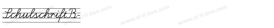SchulschriftB字体转换