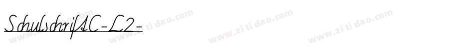 SchulschriftC-L2字体转换