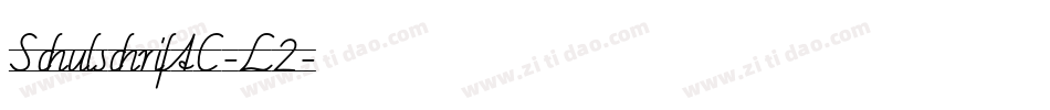 SchulschriftC-L2字体转换