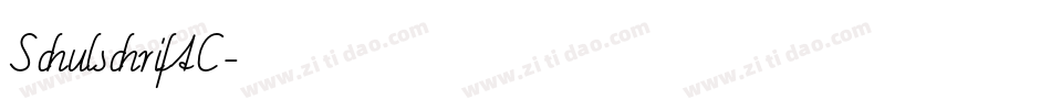 SchulschriftC字体转换