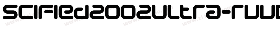 SciFied2002Ultra-rvvB字体转换