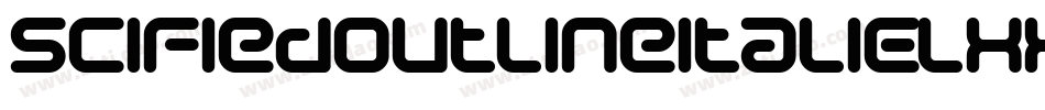 SciFiedOutlineItalic-lxxD字体转换