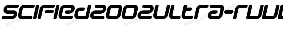 SciFied2002Ultra-rvvB字体转换