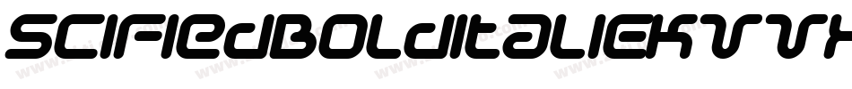 SciFiedBolditalic-KVVX字体转换