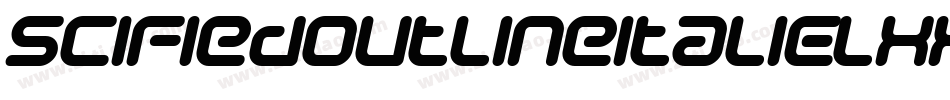 SciFiedOutlineItalic-lxxD字体转换