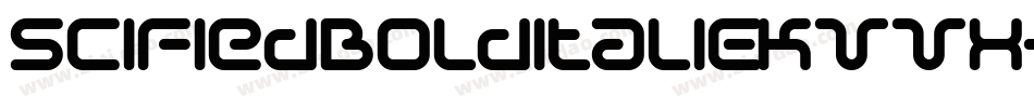 SciFiedBolditalic-KVVX字体转换