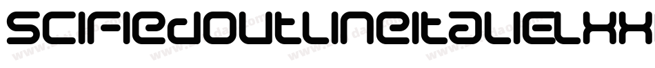 SciFiedOutlineItalic-lxxD字体转换
