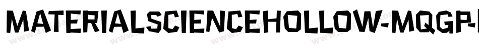 MaterialScienceHollow-MqgP字体转换