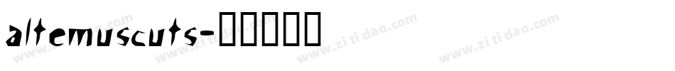 AltemusCuts字体转换