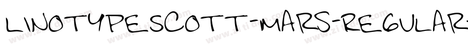 LinotypeScott-Mars-Regular字体转换
