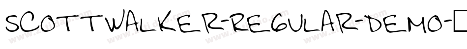 ScottWalker-Regular-demo字体转换