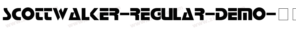 ScottWalker-Regular-demo字体转换