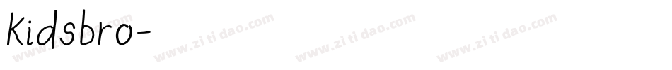 Kidsbro字体转换