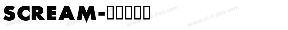 SCREAM字体转换