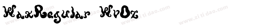 WaxRegular-WvOz字体转换