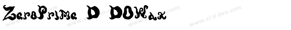 ZeroPrime3D-DOWax字体转换