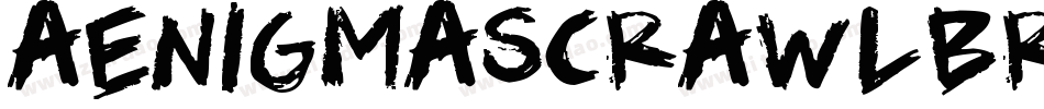 AenigmaScrawlBrk-vjjM字体转换
