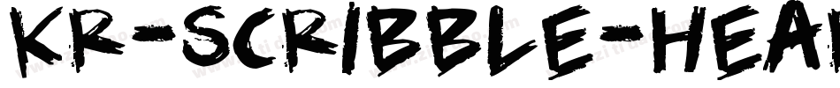 KR-Scribble-Heart字体转换