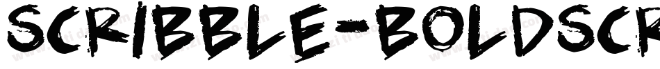 Scribble-BoldScrawl字体转换
