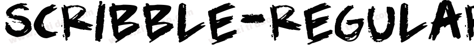 Scribble-RegularScrawl字体转换