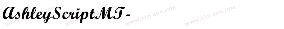 AshleyScriptMT字体转换