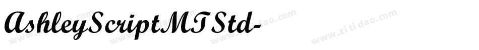 AshleyScriptMTStd字体转换