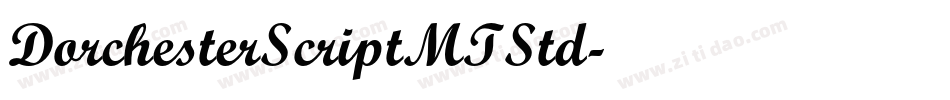 DorchesterScriptMTStd字体转换
