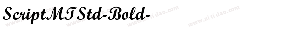 ScriptMTStd-Bold字体转换