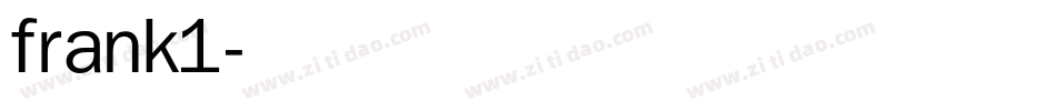 frank1字体转换