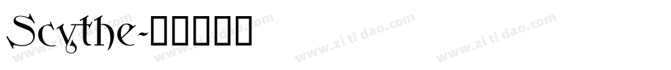 Scythe字体转换