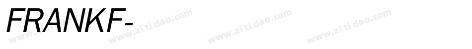 FRANKF字体转换