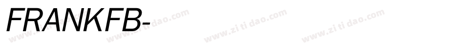 FRANKFB字体转换