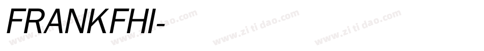 FRANKFHI字体转换