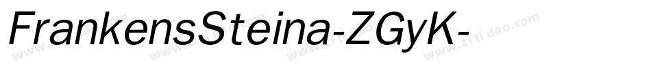 FrankensSteina-ZGyK字体转换