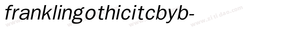 franklingothicitcbyb字体转换