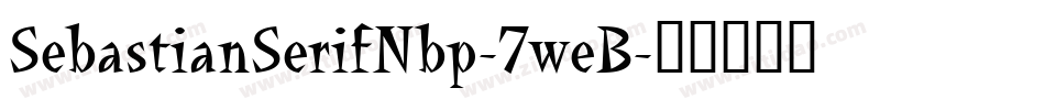 SebastianSerifNbp-7weB字体转换